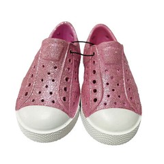 DSG Girls K7 Glitter Water Sandals Pink White EVA Slip-On Beach Pool NWOB