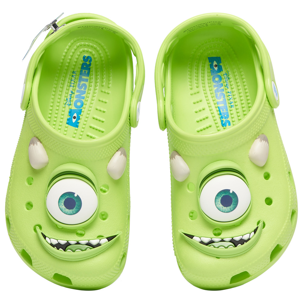 Crocs MONSTERS INC MIKE CLASSIC CLOGS, Green, 3, (198445135187)