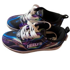 New HEELYS Pro 20 Prints Rainbow Tie-dye Shoes Youth Size 2 *No Wheels* *READ*