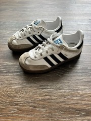 ADIDAS Samba OG EL I Cloud White Core Black Gum IE3679 Toddler shoes Size 10K