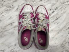 Nike Dunk Low Laser Fuchsia Pink GS Size FB9109-102 Size 5Y Youth Girls