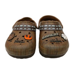 Crocs Star Wars Chewbacca Fur Lined Clogs With Jibitz Charms Brown Kid’s C 13