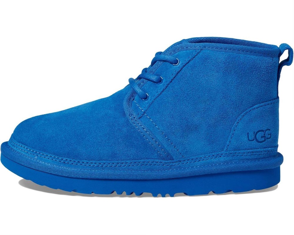 New NIB Ugg Neumel Dive Blue Chukka Boot Sheepskin Little Kid Youth Boy’s 1 2 3