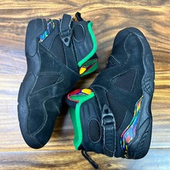 Nike Air Jordan 8 Retro Tinker Air Raid Toddler Size 11.5C Black Sneakers 305369
