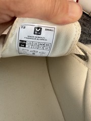 Veja Small Esplar Leather No Tie Sneakers Kids Size 3 White