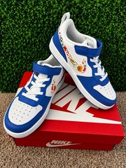 Nike  Court  Borough  Low PF (PS)  Size 2Y  Floral Swoosh – Brand  New in Box