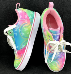 Heelys Pro 2 Multicolored Rainbow Rolling Lace Up Skate Shoes Youth 6 Women’s 7