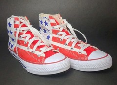 Converse Chuck Taylor All Star High Top USA Flag Sneakers Unisex Junior Size 4