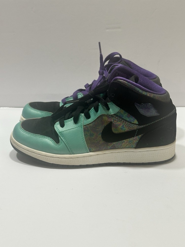 Nike 2012 Youth 7y Atomic Teal Ultra Violet Air Jordan 1 555112-309