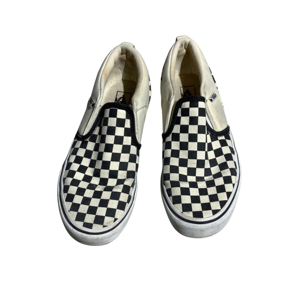 Vans Asher Slip-On Sneakers Checkerboard Child Size 5.5 — Classic, Skate, Canvas