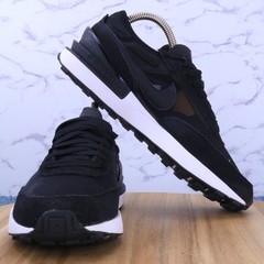 Nike Waffle One GS Black White Low Junior Trainers Sneakers DC0481-001 Kid Sz 5Y