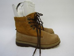 Timberland Youth Size 2 M Brown Leather Laces Ankle Casual Boots