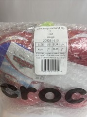 Crocs Lightning McQueen Light Up Disney Cars Red Kids Size J1 NWT