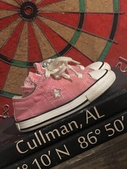 Converse One Star Infant Size 7 Pink With White Stitching Child’s Shoe