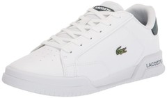 Lacoste Kids Twin Serve Synthetic Shoes | White/Dark Green | Authentic New