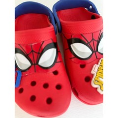 Crocs Kids Marvel Spider-Man Clogs Red Blue Jibbitz Size 13 C13 Boys Girls