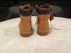 timberland 6 inch premium boots wheat nubuck Junior Size 4M