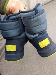 UGG Boots Kids Size 6 38 Blue Thinsulate Snow Winter Hook & Loop Mid Calf