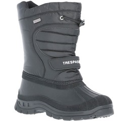 Trespass Kids Dodo Water Resistant Walking Hiking Fleece Lined Snow Boots Black