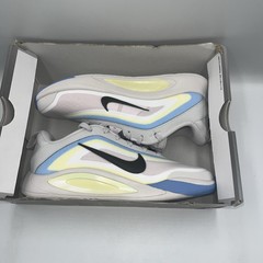 Nike Kids Size 4.5Y A’One GS Low Top Basketball Shoes Grey/Green/Blue HF7001-002