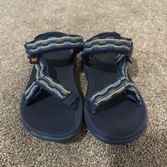 TEVA Kids Strappy Sandals Blue US 11 Hook & Loop Great condition