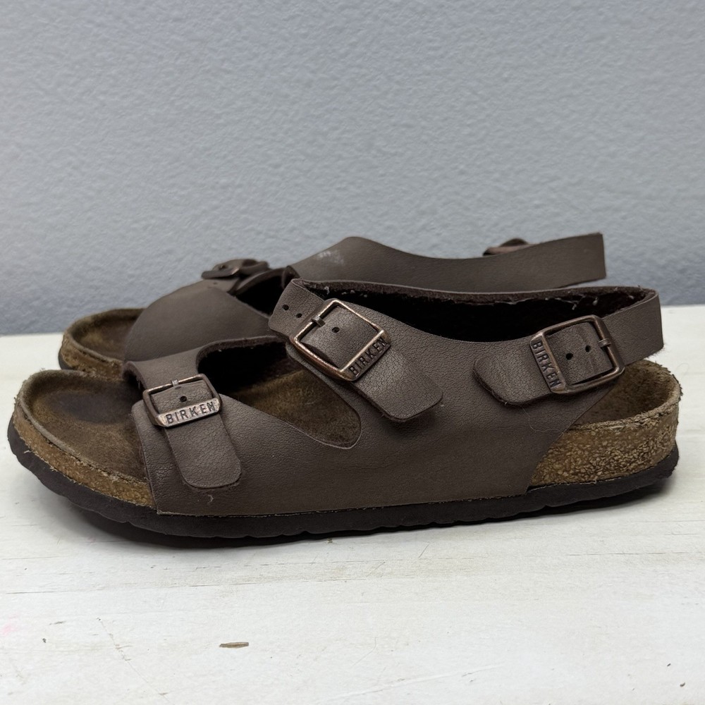 Birkenstock Brown Leather Rio Sandals Size 3 Kids