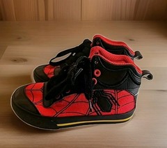 Marvel Spider-Man Kids Size 9 Red Black Trainers Homecoming Disney (New)