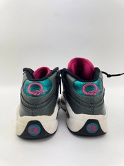 Reebok Iverson Question Mid Shoes Sz 7 Youth Grey Teal Pink White M41519