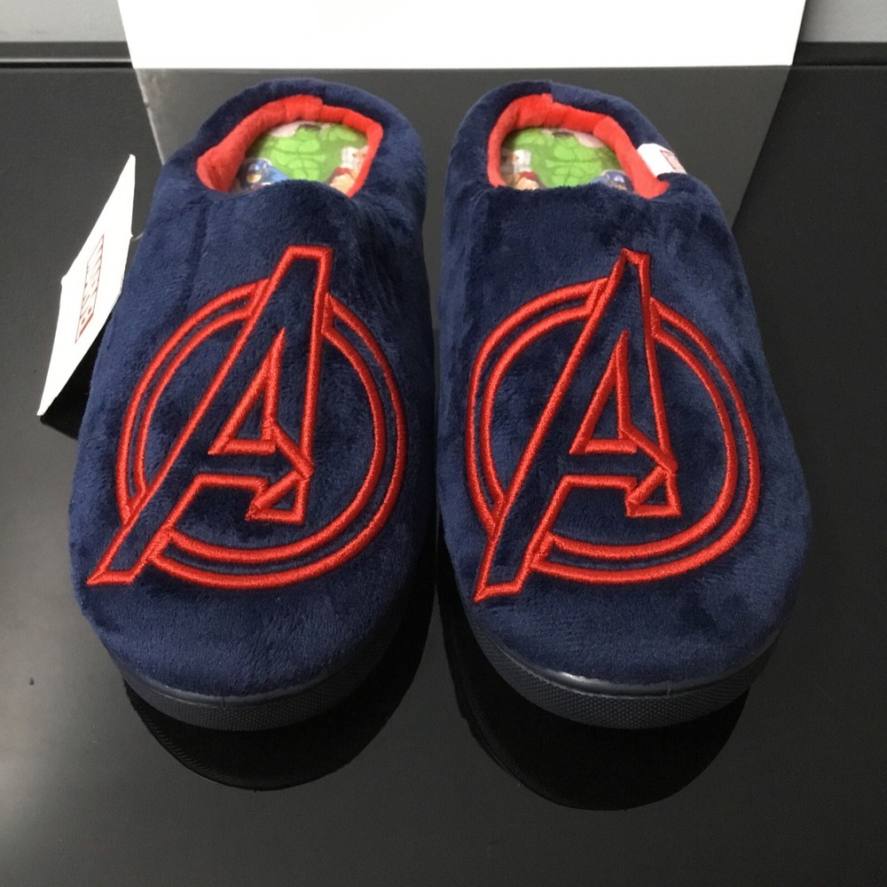 Marvel Avengers Icon Logo Kids Slip On Slippers US 2 / EU 33