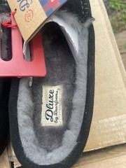 Kids Dluxe By Dearfoams Cognac Shearling Slippers – Size 5 NEW!!