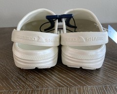 Rugged Shark Swivel Strap EVA Clogs Sandals Pearl White Youth Unisex Size 3 NWT