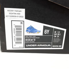 Under Armour GS Jet 21 Basketball Shoe Sneaker Big Kid Youth Size 6 Golden State