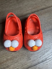 Sesame Street Elmo Toddler Size 4 Red Clogs Slip On Shoes