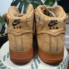Nike Air Force 1 High Suede Flax Wheat Gum Sneakers Youth 6.5Y Women’s 8