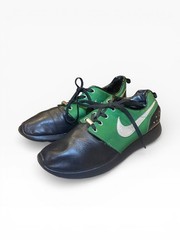 Nike Roshe Run Doernbecher GS 5.5Y Black Green Silver Sneakers 7W