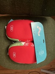 Squishmallow Christmas Gnome Slippers Child 2/3 Red Green Kelly Toys New