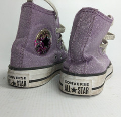Converse Underwater Glitter Hi Top Canvas KIDS Size 12 Children Sneakers shoes