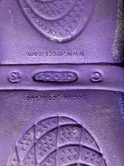 💜 Crocs Children’s Ballet Flats – Purple Glitter w/ Big Bow – Size C13 🎀
