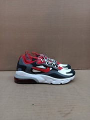Nike Air Max 270 Rt(ps) Style Bq0102, Grey/red/black, Sz 3
