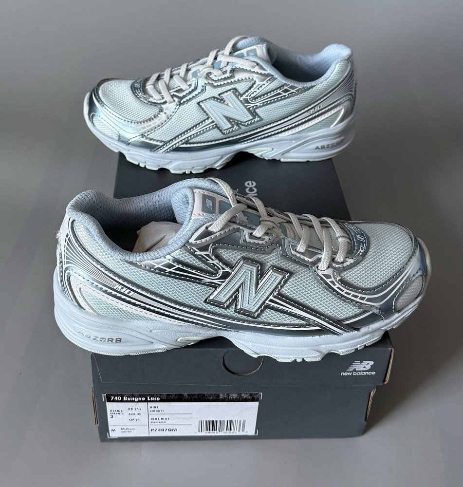 New Balance 740 Bungee Lace Sneakers — New w/ Box — Kid’s Size 3 — Light Blue