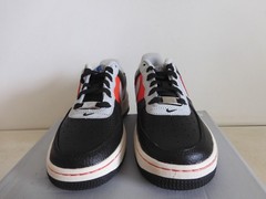 Nike Air Force 1 LV8 EMB (GS) Black-Chile Red-Grey Fog-Sail Sz 4.5Y [DJ9993-001]