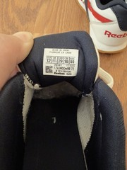 Reebok Kids Classic 2.0 Athletic Sneakers Unisex Size 12 School Shoes