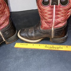 Durango Boots Youth Sz 11 M Brown Leather Buckaroo Cowboy Western