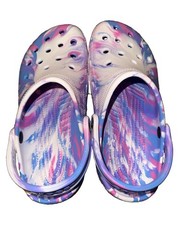 Crocs Classic Marbled Clog Kids Tie-Dye Multi Color J6 NWT