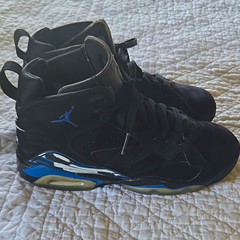 Jordan Air Jordan 6 Retro Unisex Kids 4Y Black/Blue High Top DZ5577-041