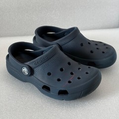 Crocs Iconic Comfort Classic Clogs Slip on Sandals Kids Size C 12 Children Blue