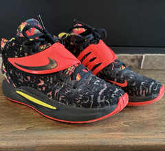 Nike KD 14 “KY-D Dream” Basketball Sneaker Black Red Yellow US 6 CW3935-002