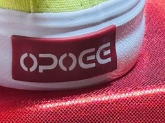 OPOEE Canvas Low Top Sneakers 2 Pair Vibrant Orange & Neon Green Kids 35 USA 3Y