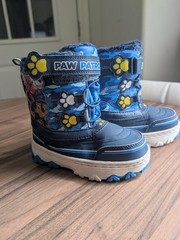 PAW Patrol Chase Lined Faux Fur Snow Boots Hook & Loop Blue US Kids 10