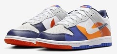 Big Kid’s Nike Dunk Low SE White/White-Light Silver (FQ7674 100)